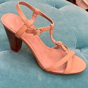NEW J. Crew Nude T-Strap Sandals
